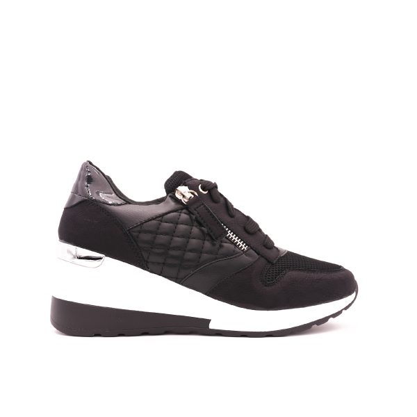 Sneakers Met Verborgen Sleehak, Zwart