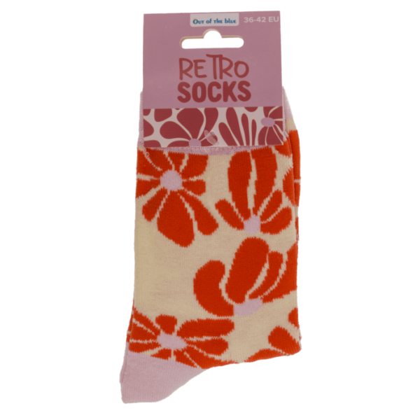 Retro Flowers Sokken (36-42)