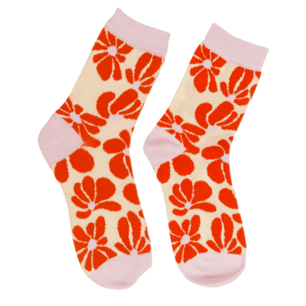 Retro Flowers Sokken (36-42)