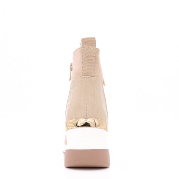 Sok Sneakers Met Verborgen Sleehak, Beige
