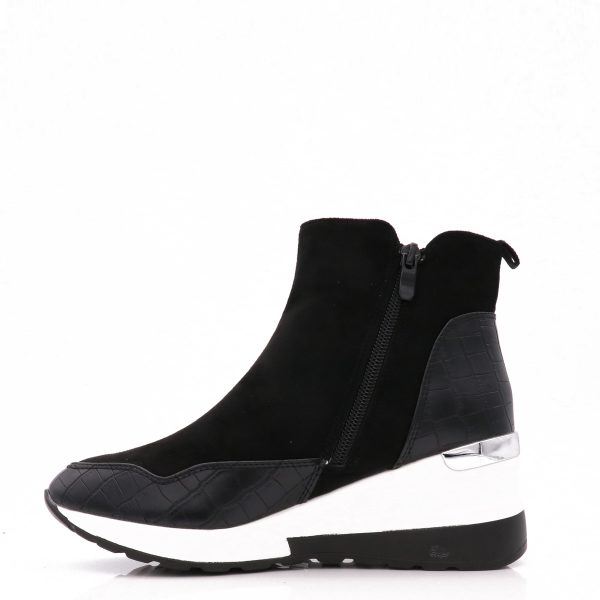Sok Sneakers Met Verborgen Sleehak, Zwart