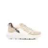 SPR Sneakers, Met Snake Print En Gestipte Zolen, Goud