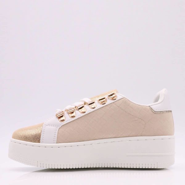 Plateau Sneakers Beige/Gold