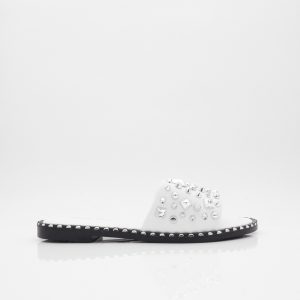 Studs & Spikes Slipper, Wit