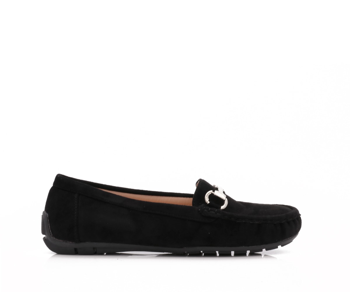 Zwarte suede loafers 2025 dames