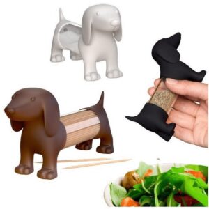 Zout & Peper / Tandenstoker houder Teckel Zout & Peper / Tandenstoker houder Teckel