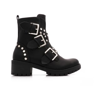 Triple Buckle Boots Met Studs