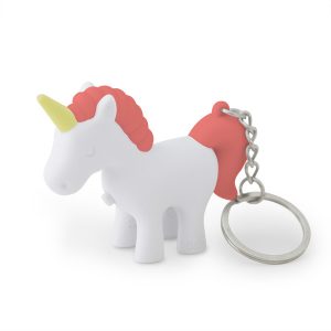 Unicorn Sleutelhanger Met Licht & Geluid (Roze)