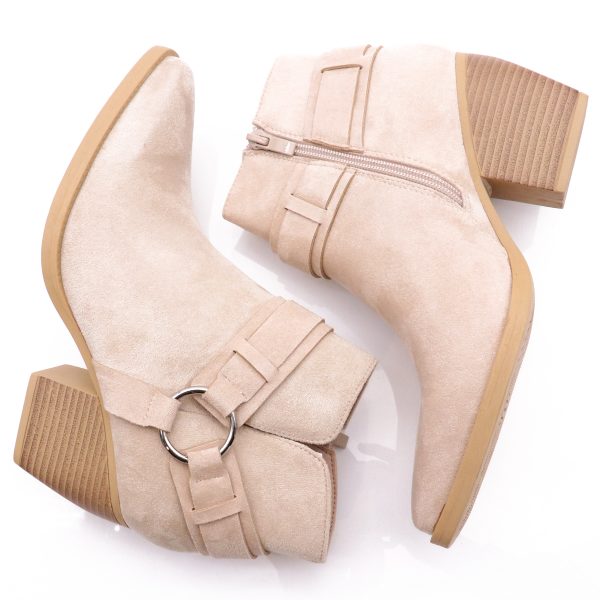 Bague Enkellaarsjes, Beige