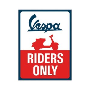 Vespa RIDERS ONLY Magneet