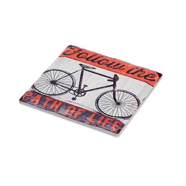 Vintage Fiets Onderzetters (Set van 4)