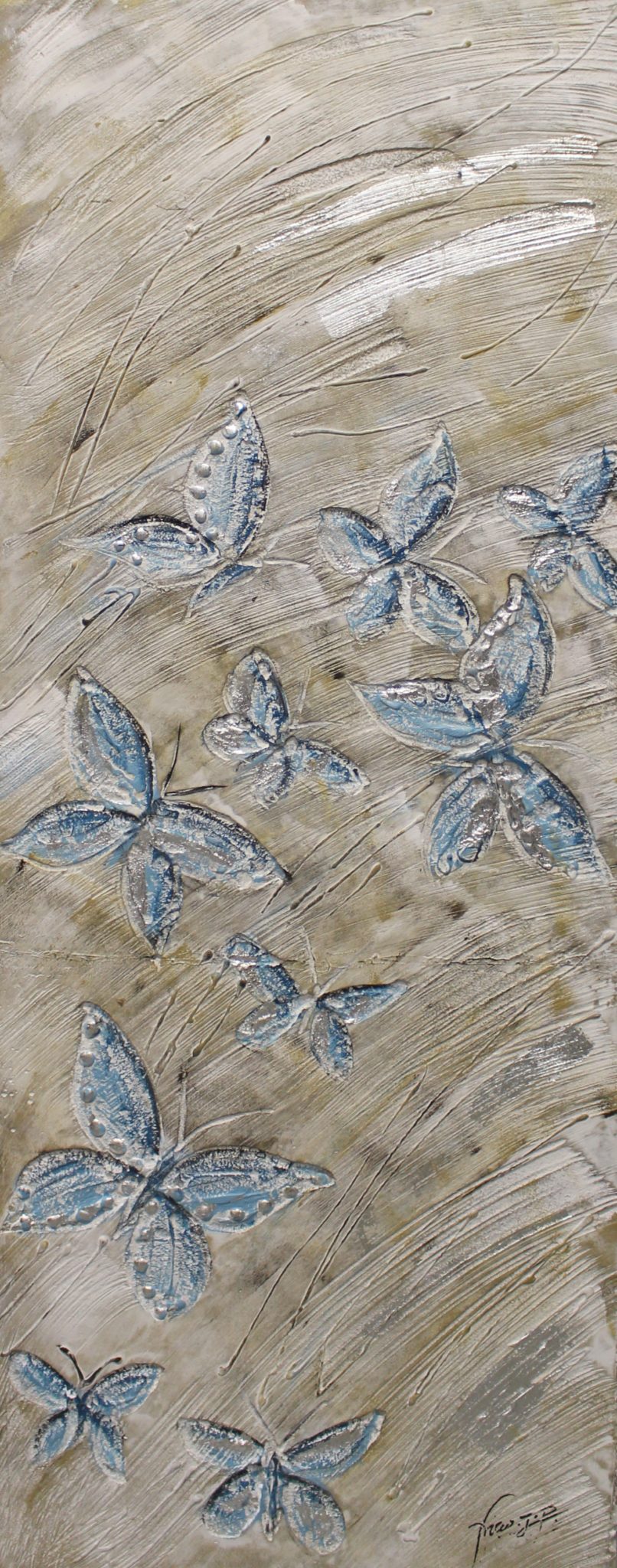 Vlinders - Olieverf Schilderij