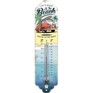 Volkswagen T1 Camper Thermometer - At The Beach