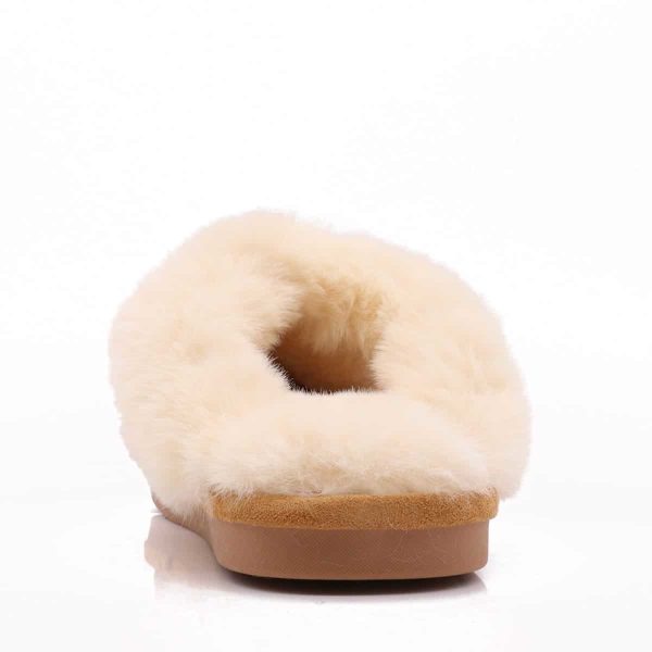 Fluffy Pantoffels Camel