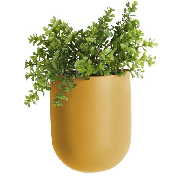 Wand bloempot Oval - Oker Geel
