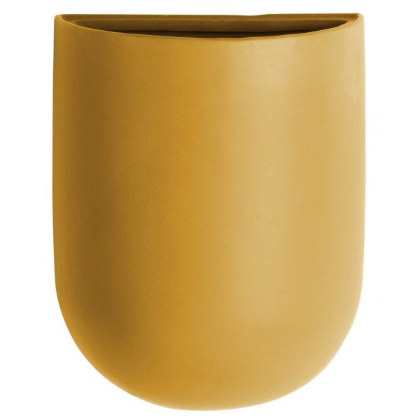 Wand bloempot Oval - Oker Geel