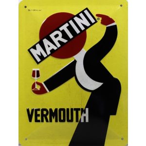 Martini Vermouth - Metalen Wandplaat
