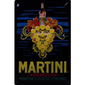 Martini Vermouth - Metalen Wandplaat