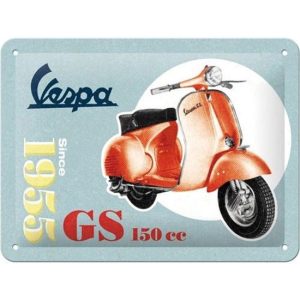 Vespa GS 150cc - Metalen Wandplaat