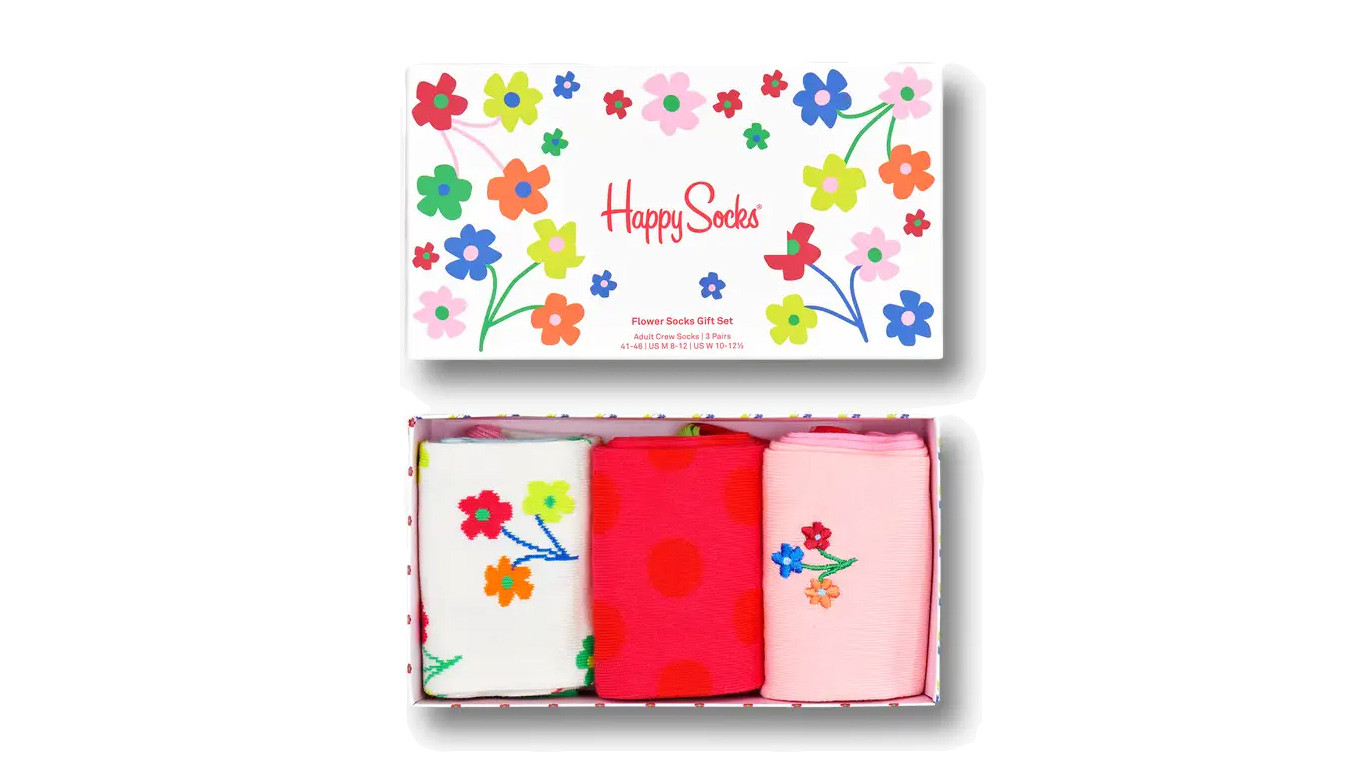 Happy Socks Flower Socks Gift Box (3-Pack)