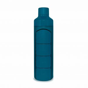 YOS Bottle Waterfles Met Pillendoos - Blauw