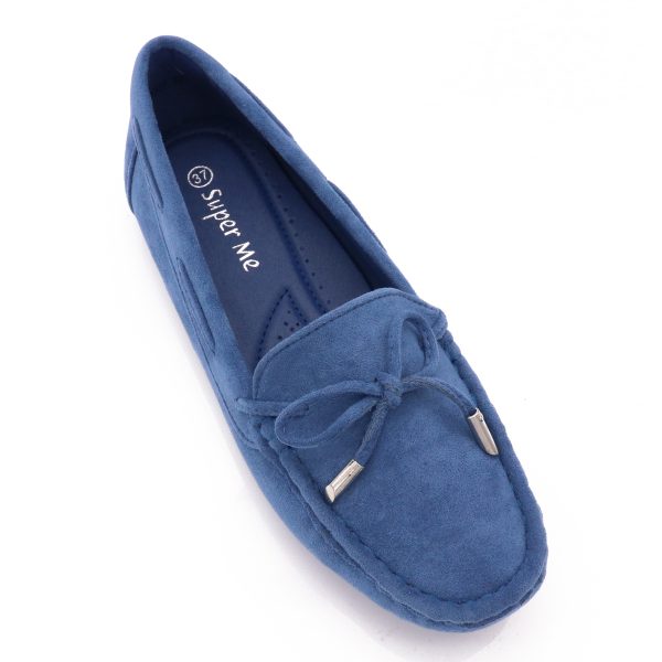 Classic Loafers Met Strikje, Blauw